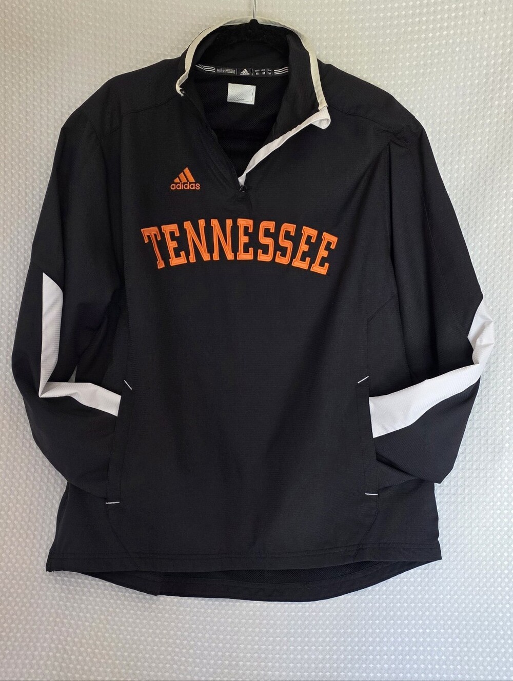 Adidas Tennessee Volunteers 1/4-zip pullover windbreaker jacket